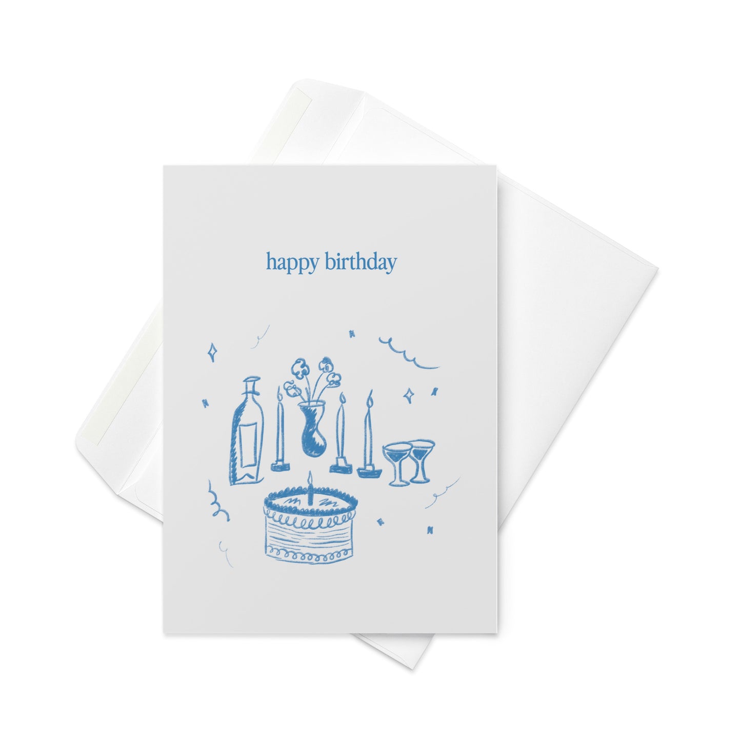 Geburtstag in Blau